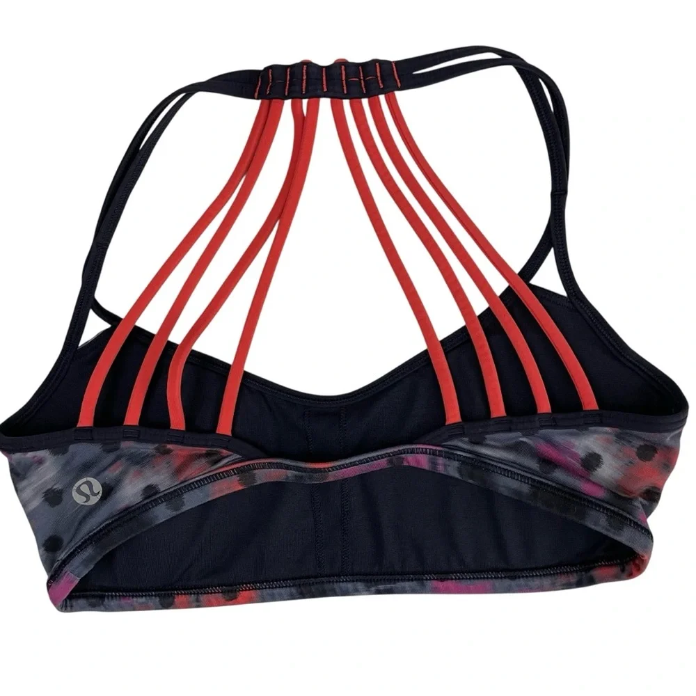 lululemon‎ Lighten Up Sports Bra Windy Bloom Luxtreme Sz 4